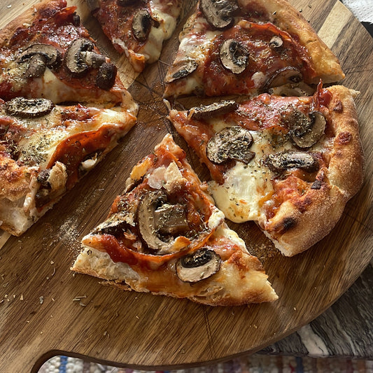 scharfer Salami - Pilz - Mascarpone